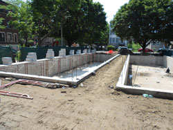 Concrete Piers - Retaining Walls - Freeze Walls